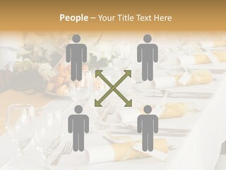 A Table Set Up For A Formal Event PowerPoint Template