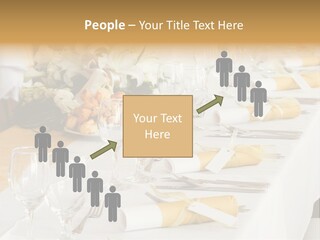 A Table Set Up For A Formal Event PowerPoint Template