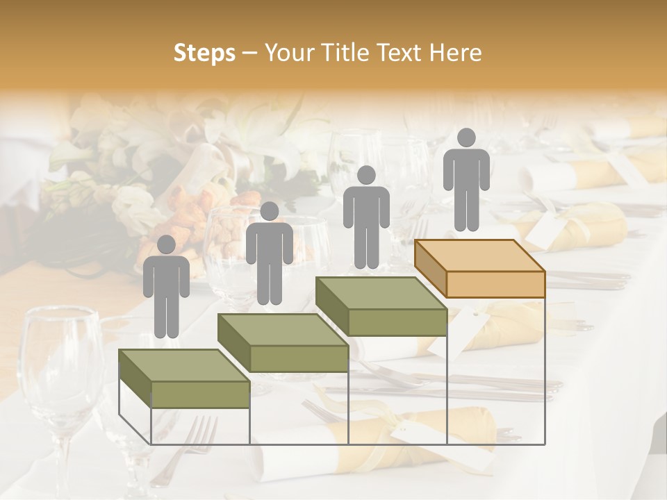 A Table Set Up For A Formal Event PowerPoint Template