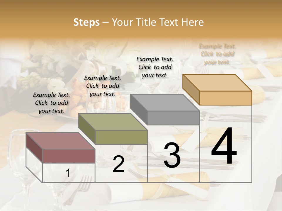 A Table Set Up For A Formal Event PowerPoint Template