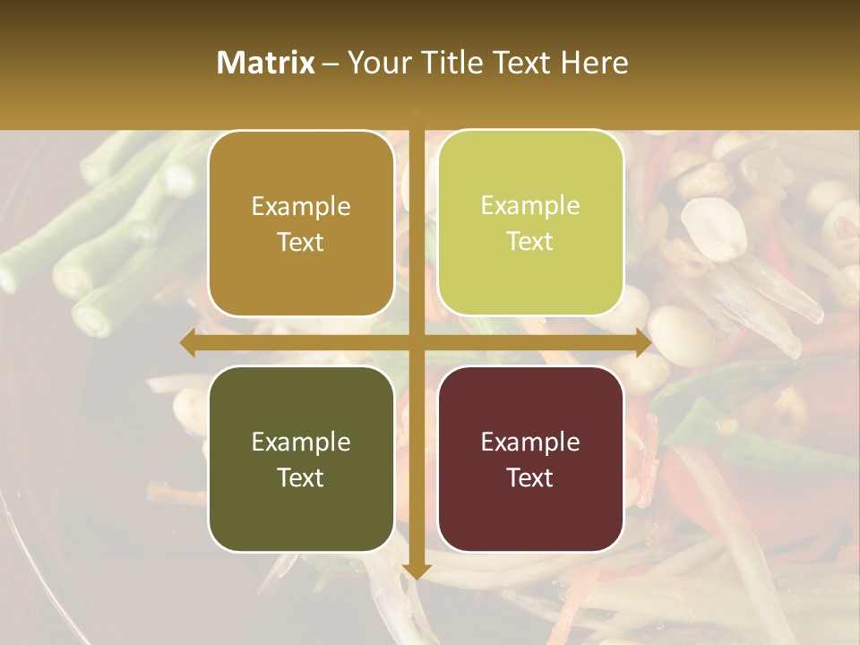 A Plate Of Food With Beans, Carrots And Asparagus PowerPoint Template