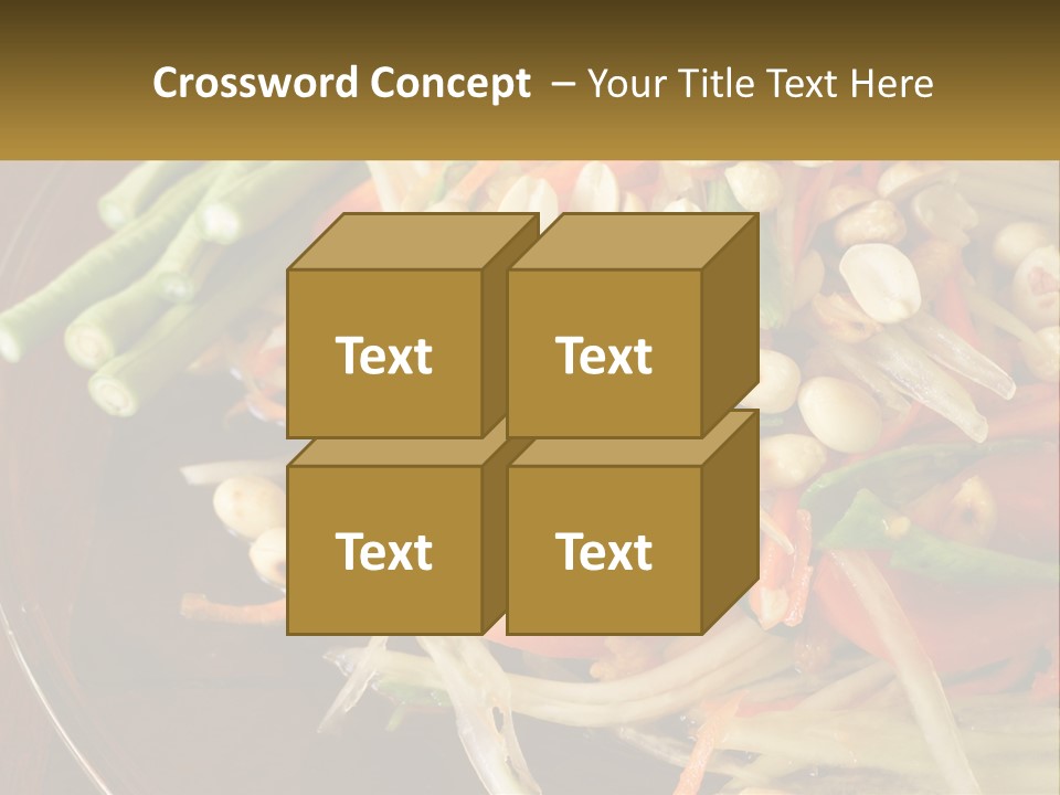A Plate Of Food With Beans, Carrots And Asparagus PowerPoint Template