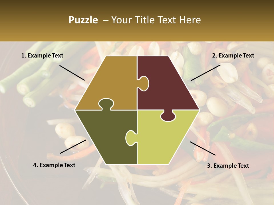 A Plate Of Food With Beans, Carrots And Asparagus PowerPoint Template