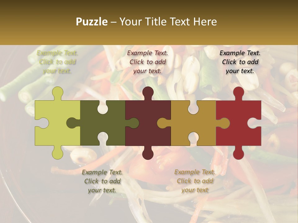 A Plate Of Food With Beans, Carrots And Asparagus PowerPoint Template