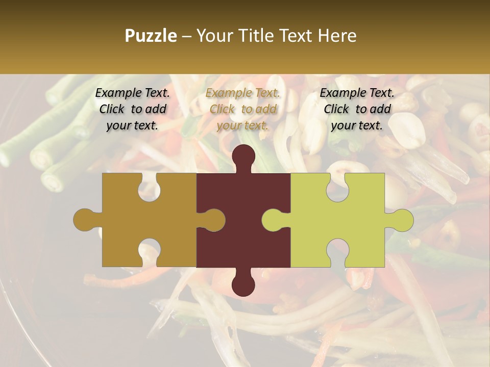 A Plate Of Food With Beans, Carrots And Asparagus PowerPoint Template