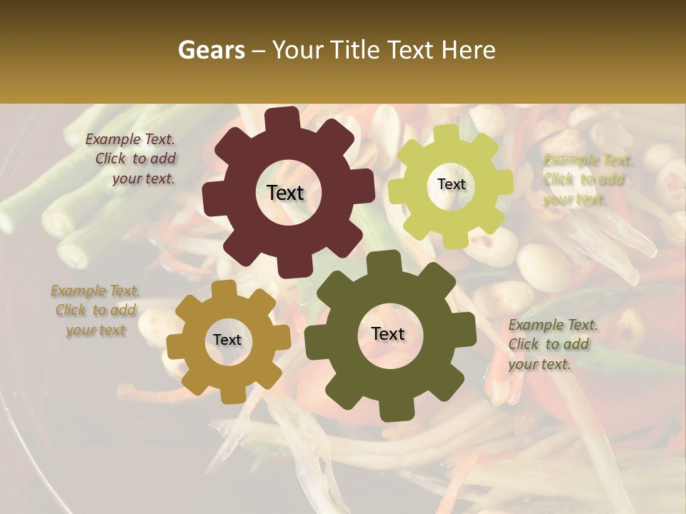 A Plate Of Food With Beans, Carrots And Asparagus PowerPoint Template