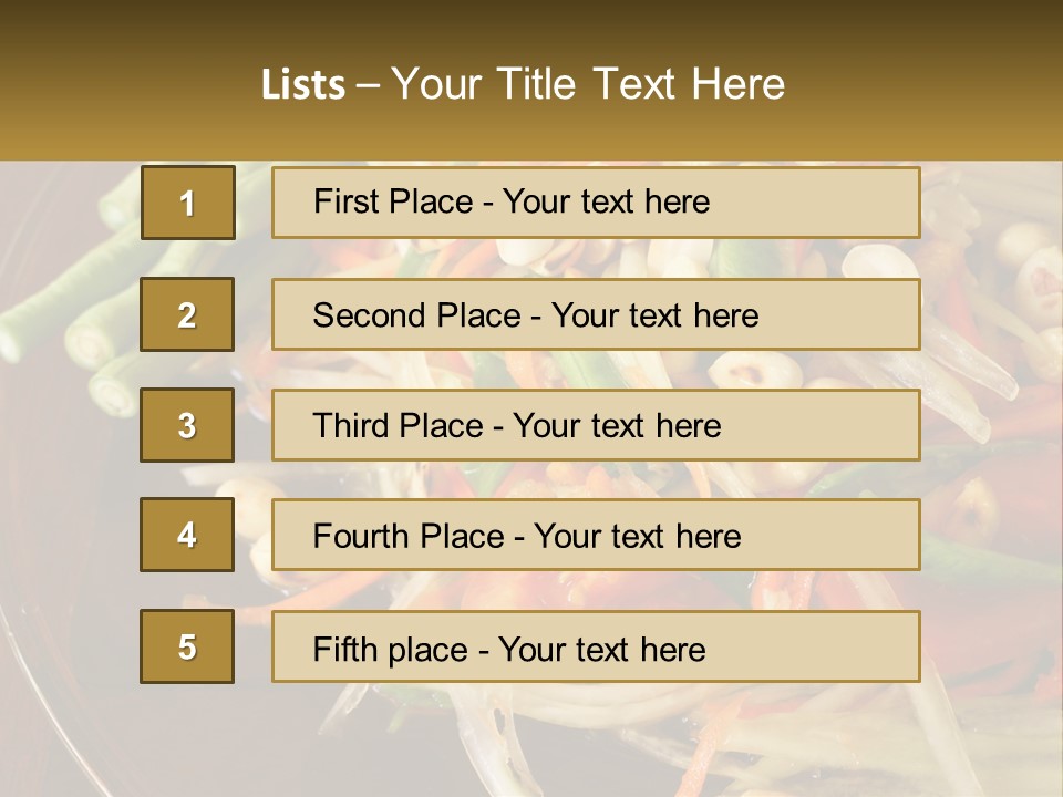 A Plate Of Food With Beans, Carrots And Asparagus PowerPoint Template