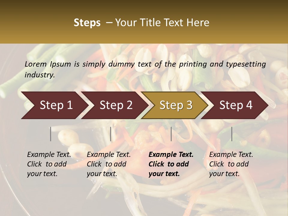 A Plate Of Food With Beans, Carrots And Asparagus PowerPoint Template