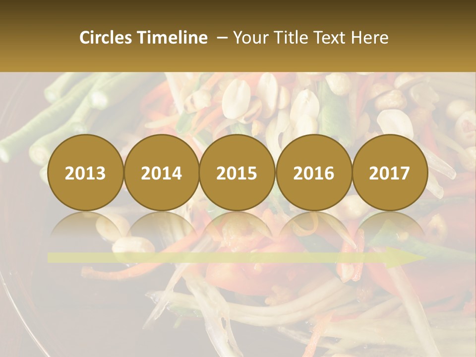 A Plate Of Food With Beans, Carrots And Asparagus PowerPoint Template