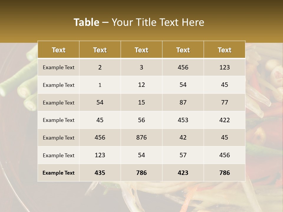 A Plate Of Food With Beans, Carrots And Asparagus PowerPoint Template