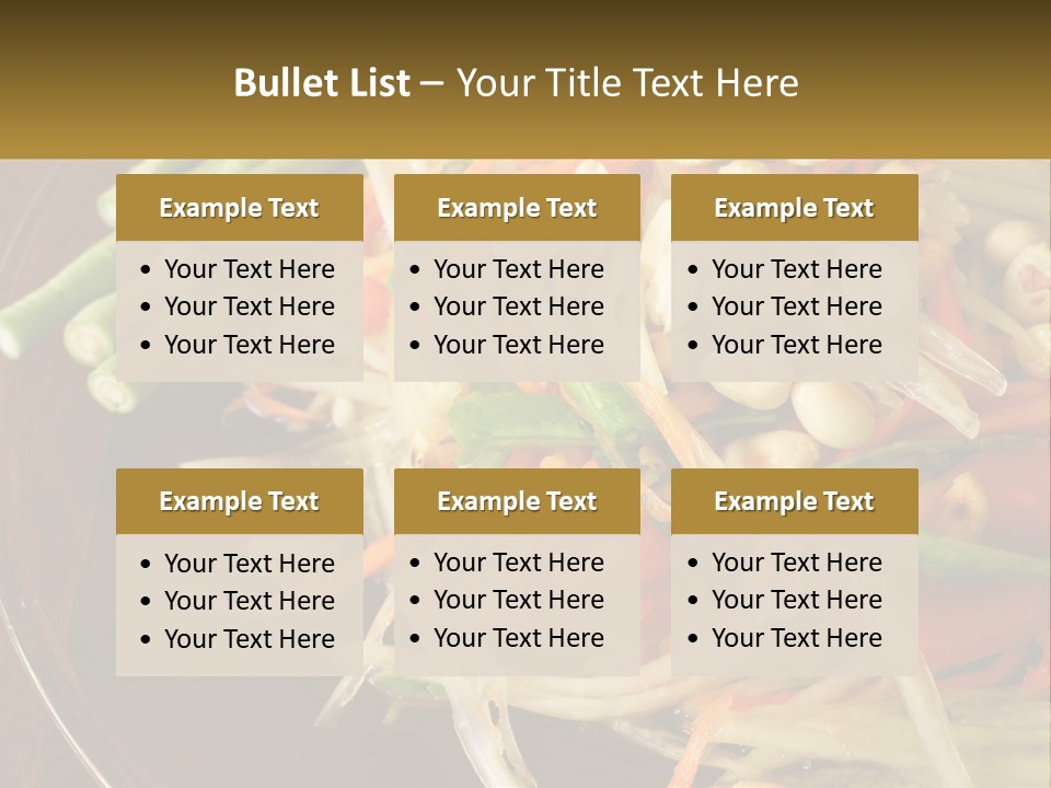 A Plate Of Food With Beans, Carrots And Asparagus PowerPoint Template