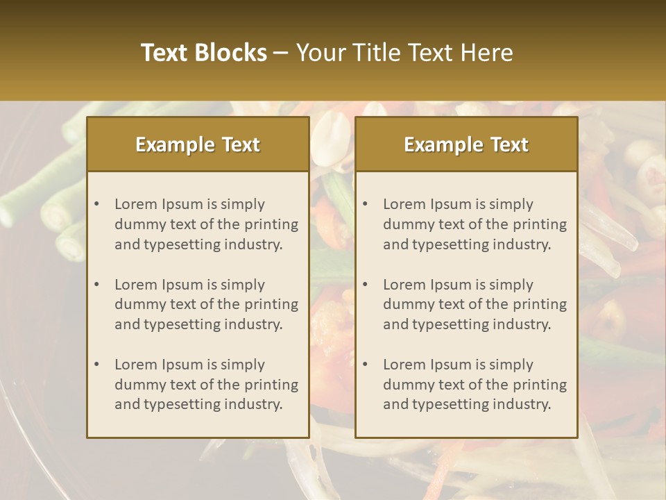 A Plate Of Food With Beans, Carrots And Asparagus PowerPoint Template
