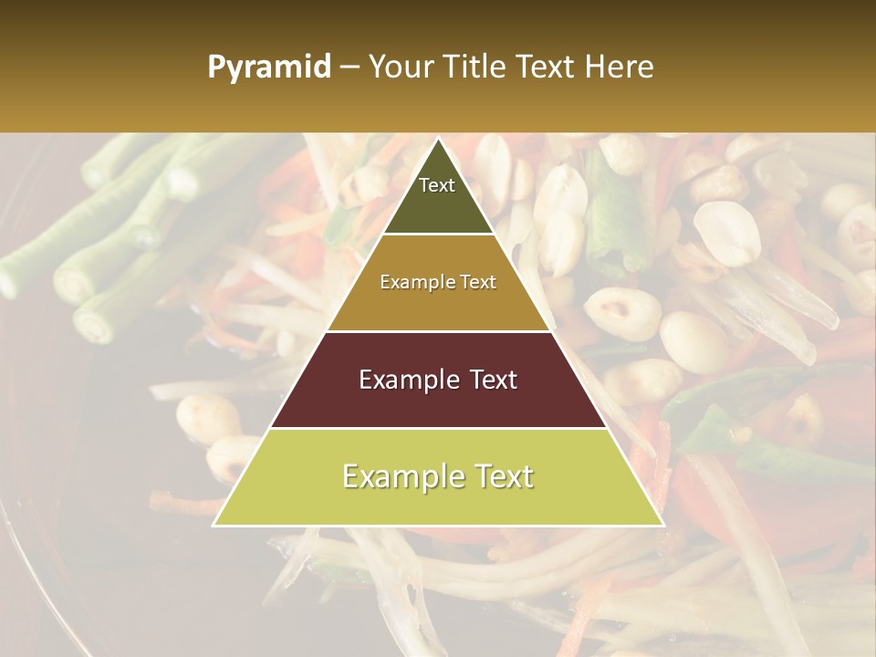 A Plate Of Food With Beans, Carrots And Asparagus PowerPoint Template
