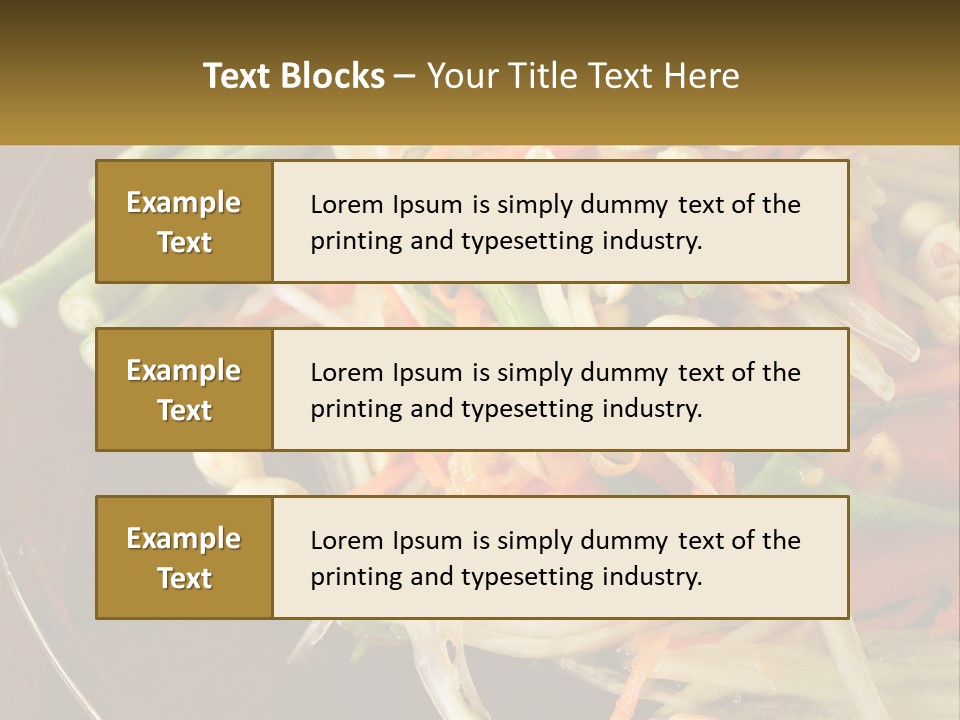 A Plate Of Food With Beans, Carrots And Asparagus PowerPoint Template