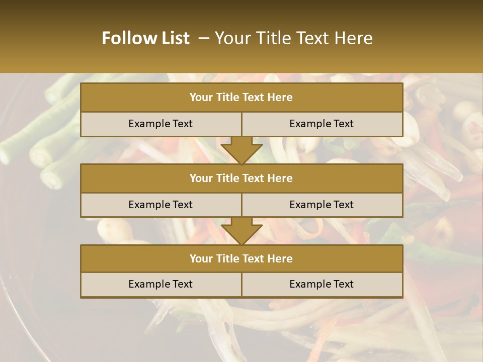A Plate Of Food With Beans, Carrots And Asparagus PowerPoint Template