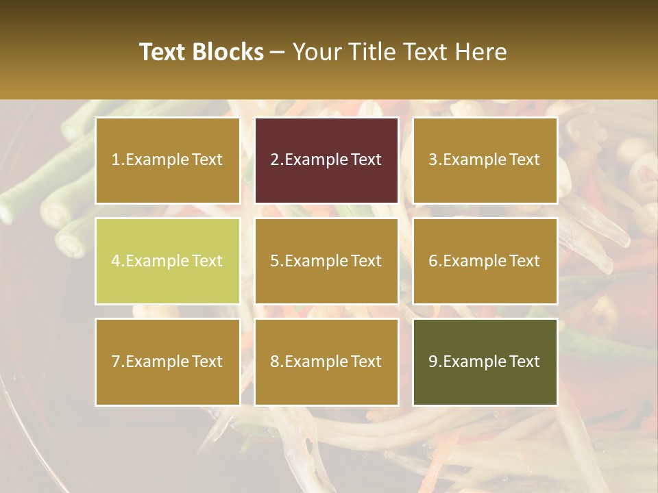 A Plate Of Food With Beans, Carrots And Asparagus PowerPoint Template