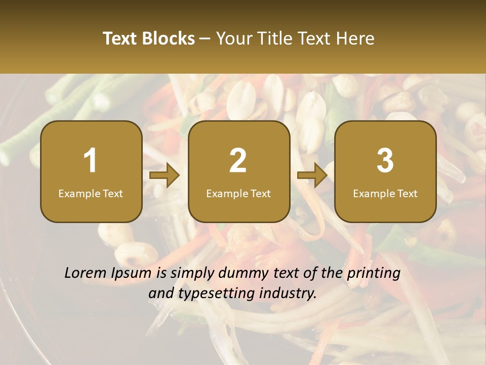 A Plate Of Food With Beans, Carrots And Asparagus PowerPoint Template