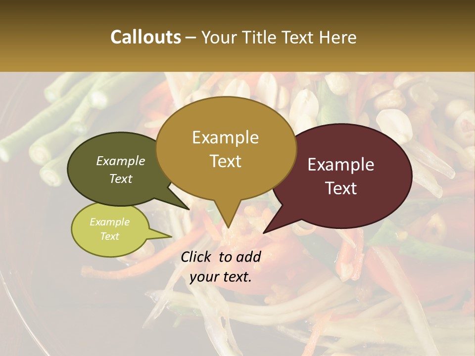 A Plate Of Food With Beans, Carrots And Asparagus PowerPoint Template