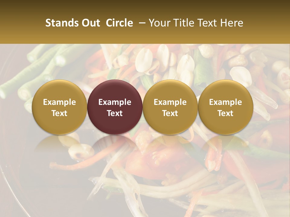 A Plate Of Food With Beans, Carrots And Asparagus PowerPoint Template