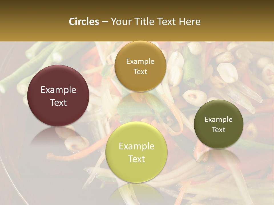 A Plate Of Food With Beans, Carrots And Asparagus PowerPoint Template