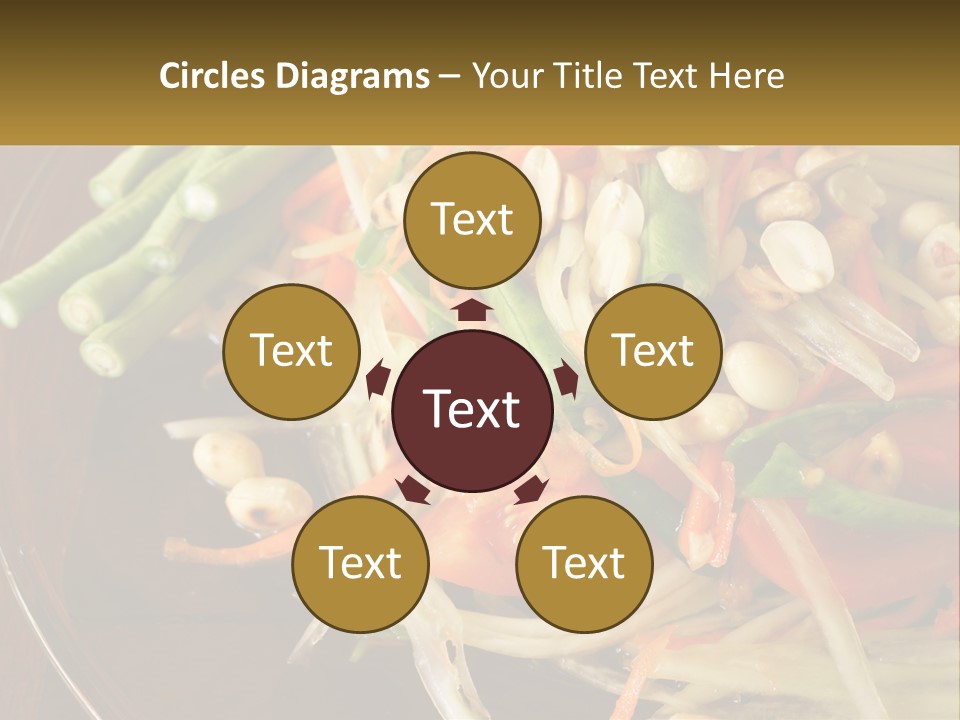 A Plate Of Food With Beans, Carrots And Asparagus PowerPoint Template