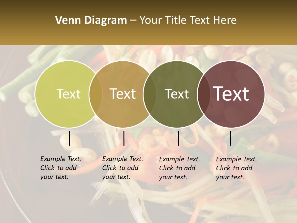 A Plate Of Food With Beans, Carrots And Asparagus PowerPoint Template