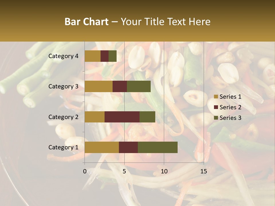 A Plate Of Food With Beans, Carrots And Asparagus PowerPoint Template