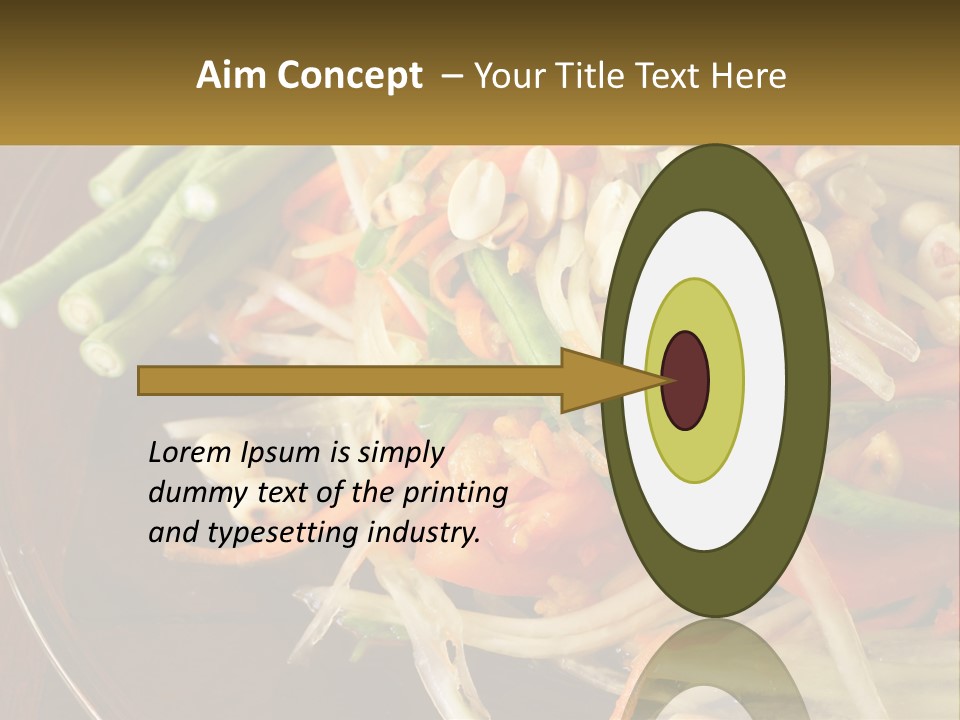 A Plate Of Food With Beans, Carrots And Asparagus PowerPoint Template