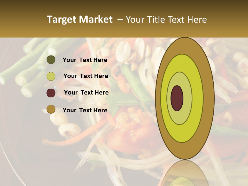 A Plate Of Food With Beans, Carrots And Asparagus PowerPoint Template