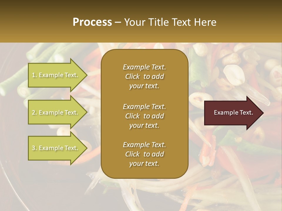 A Plate Of Food With Beans, Carrots And Asparagus PowerPoint Template