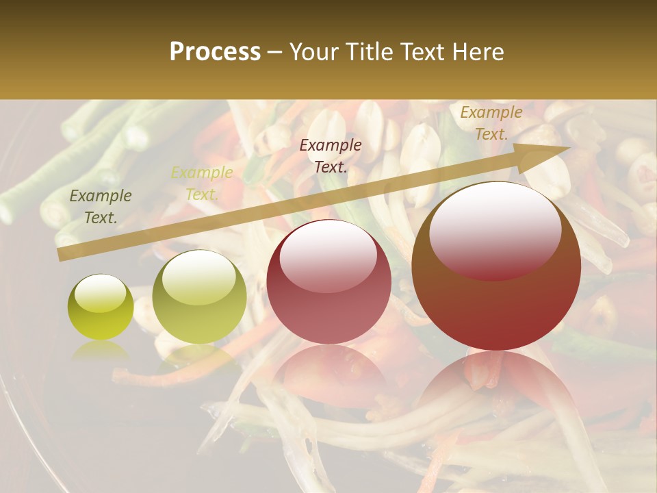 A Plate Of Food With Beans, Carrots And Asparagus PowerPoint Template