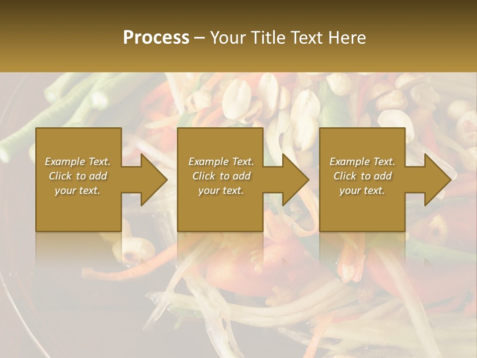 A Plate Of Food With Beans, Carrots And Asparagus PowerPoint Template
