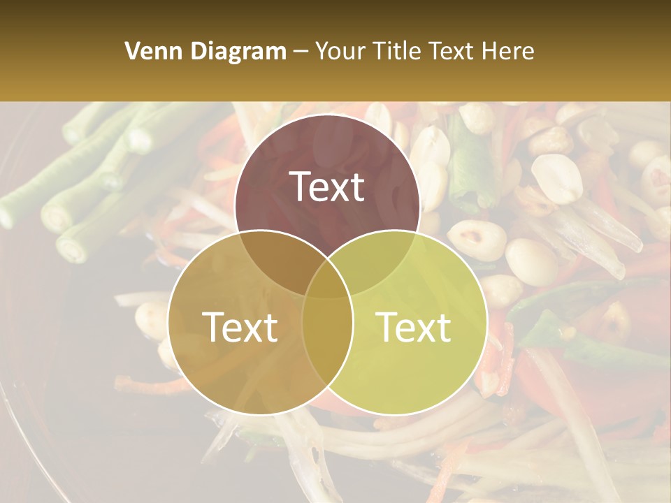 A Plate Of Food With Beans, Carrots And Asparagus PowerPoint Template