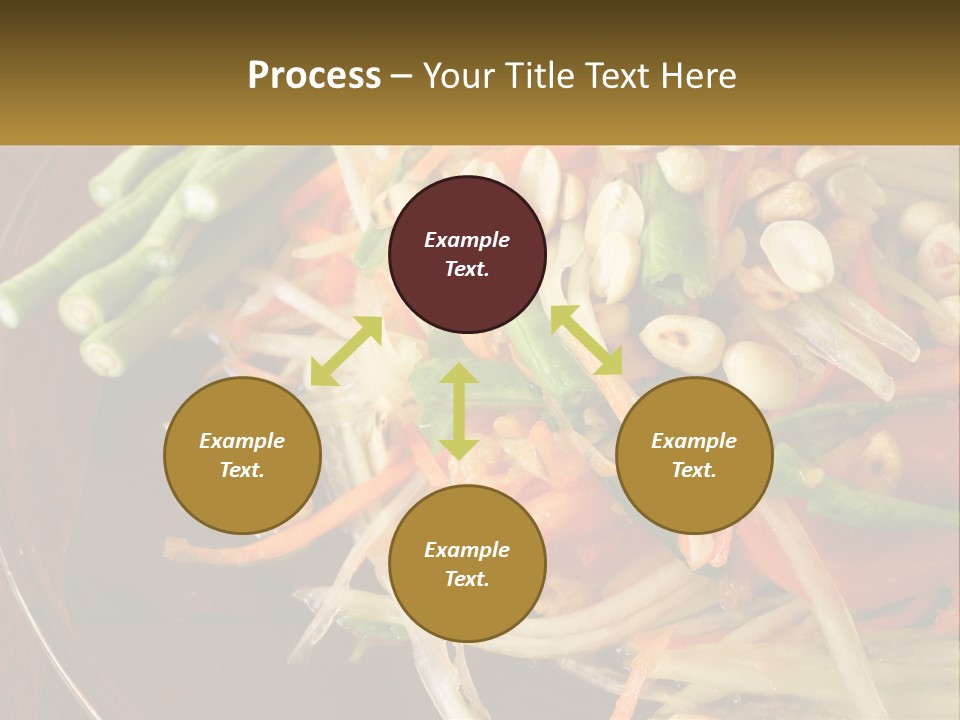 A Plate Of Food With Beans, Carrots And Asparagus PowerPoint Template