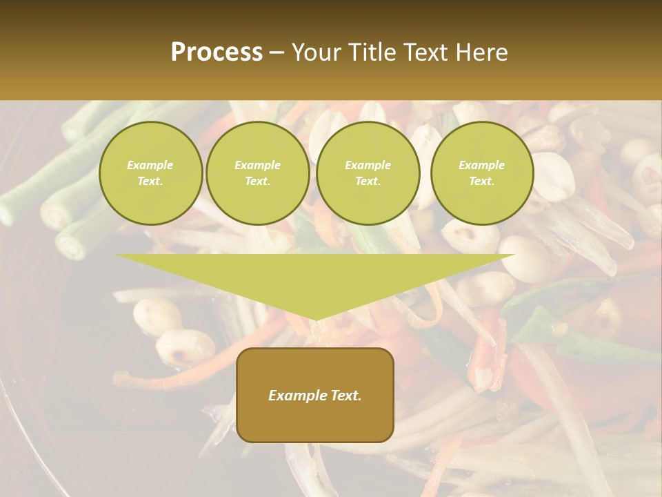 A Plate Of Food With Beans, Carrots And Asparagus PowerPoint Template