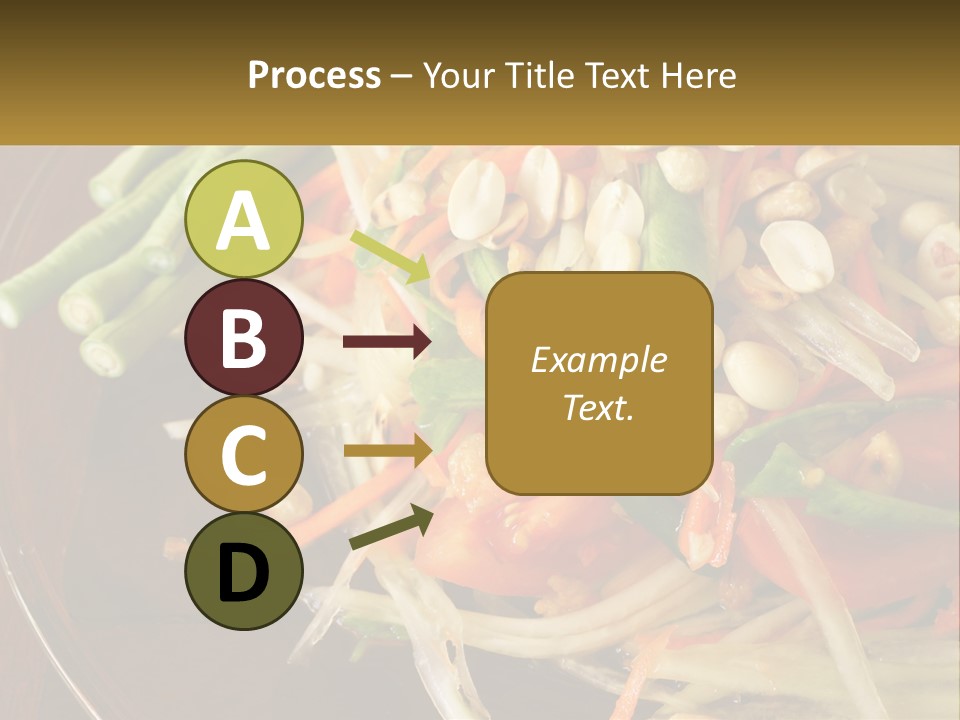 A Plate Of Food With Beans, Carrots And Asparagus PowerPoint Template
