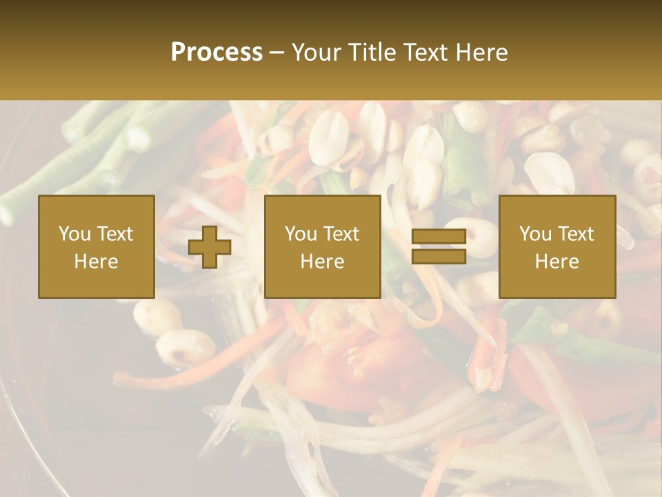 A Plate Of Food With Beans, Carrots And Asparagus PowerPoint Template