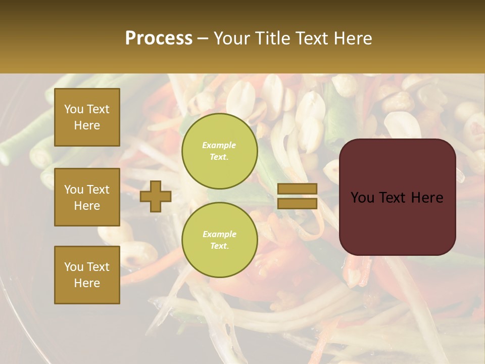 A Plate Of Food With Beans, Carrots And Asparagus PowerPoint Template