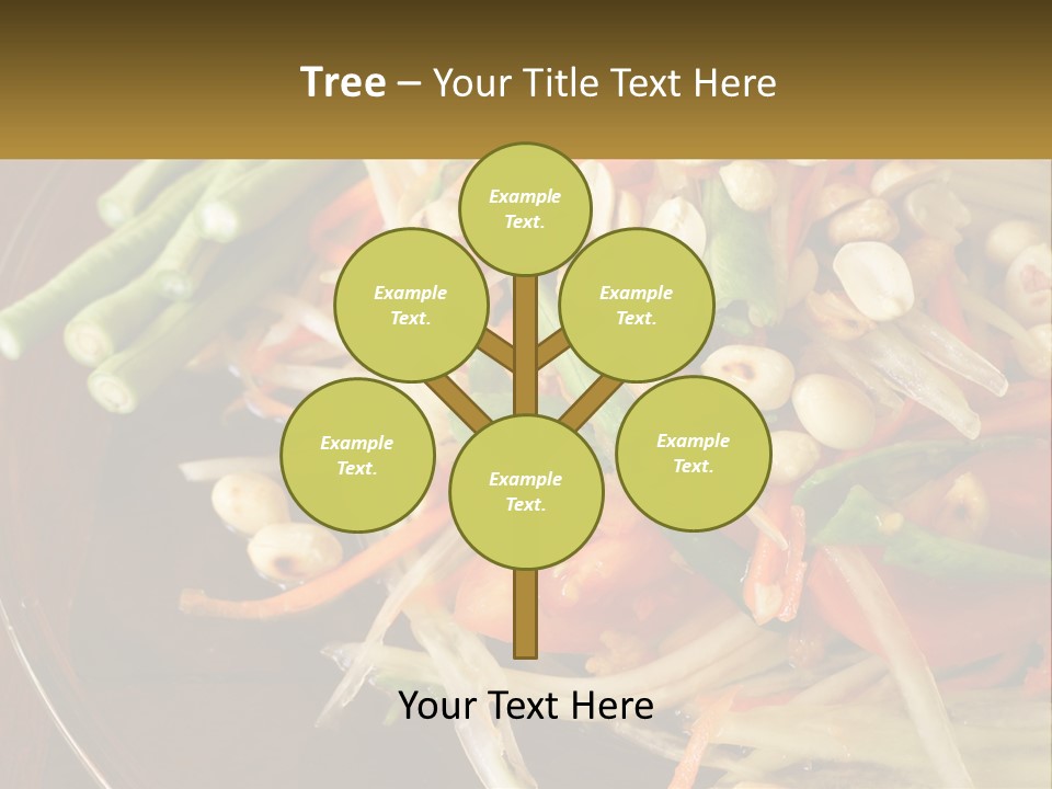 A Plate Of Food With Beans, Carrots And Asparagus PowerPoint Template