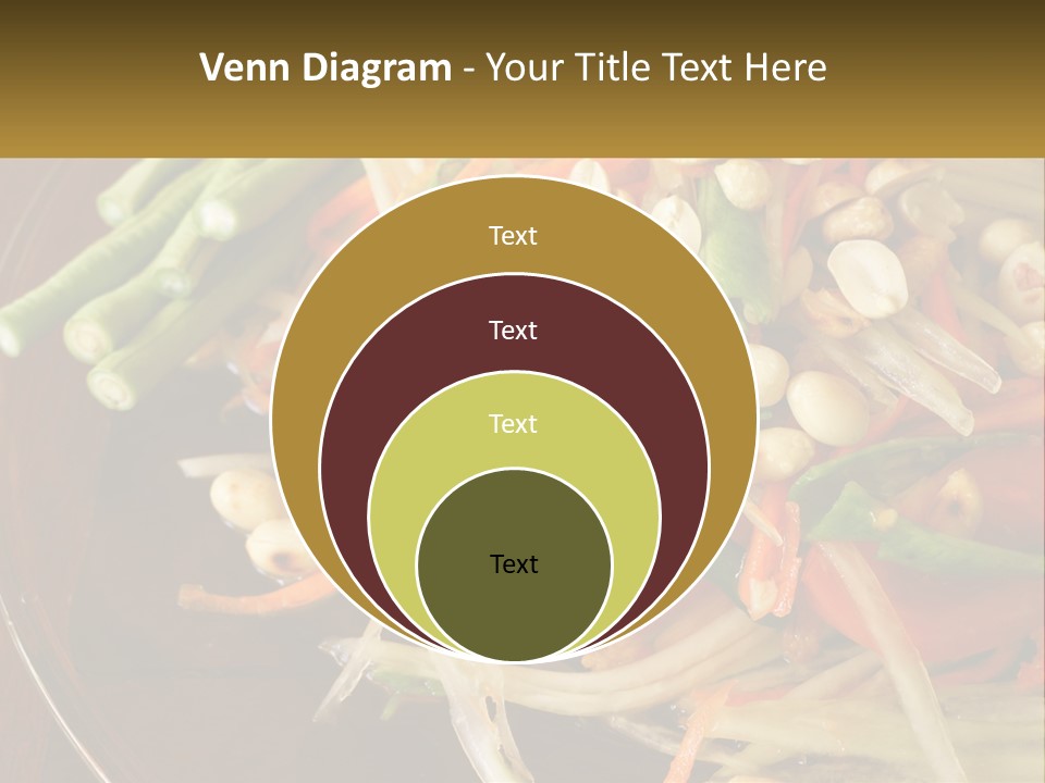 A Plate Of Food With Beans, Carrots And Asparagus PowerPoint Template