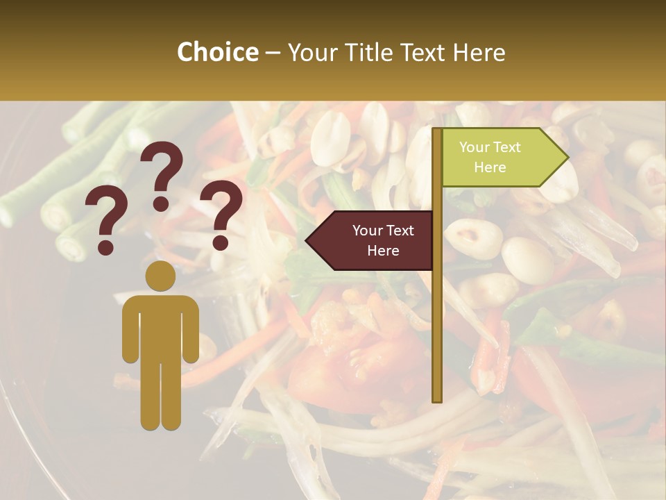 A Plate Of Food With Beans, Carrots And Asparagus PowerPoint Template