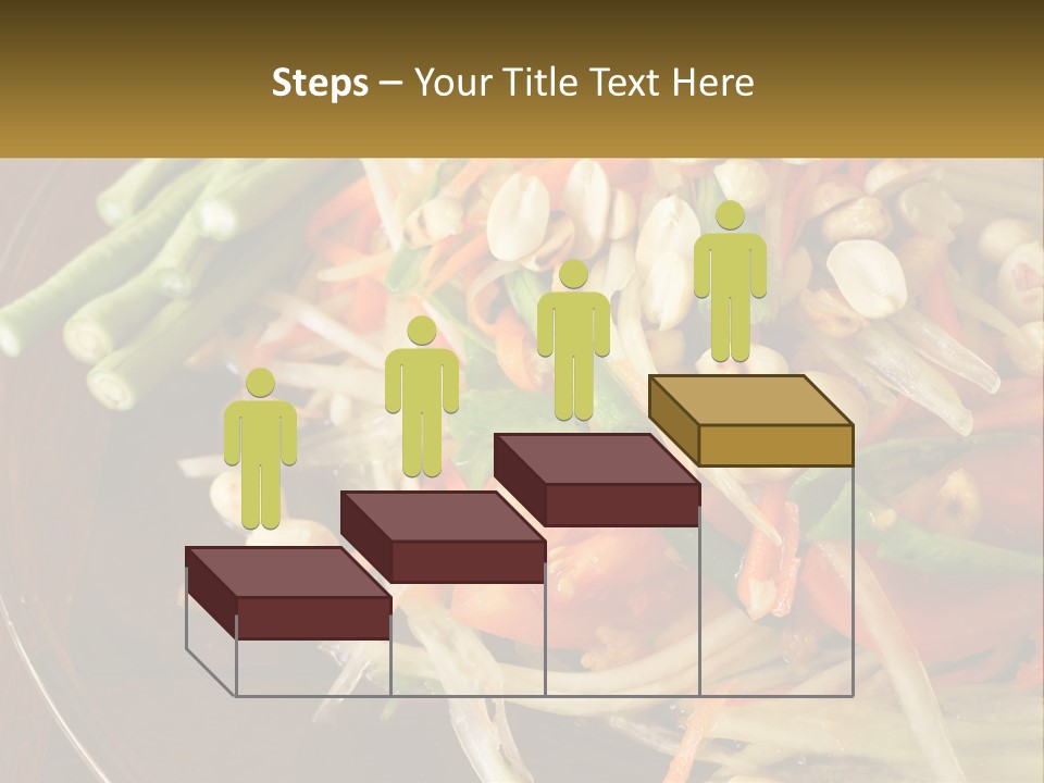 A Plate Of Food With Beans, Carrots And Asparagus PowerPoint Template