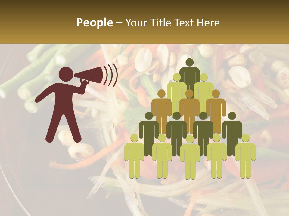 A Plate Of Food With Beans, Carrots And Asparagus PowerPoint Template