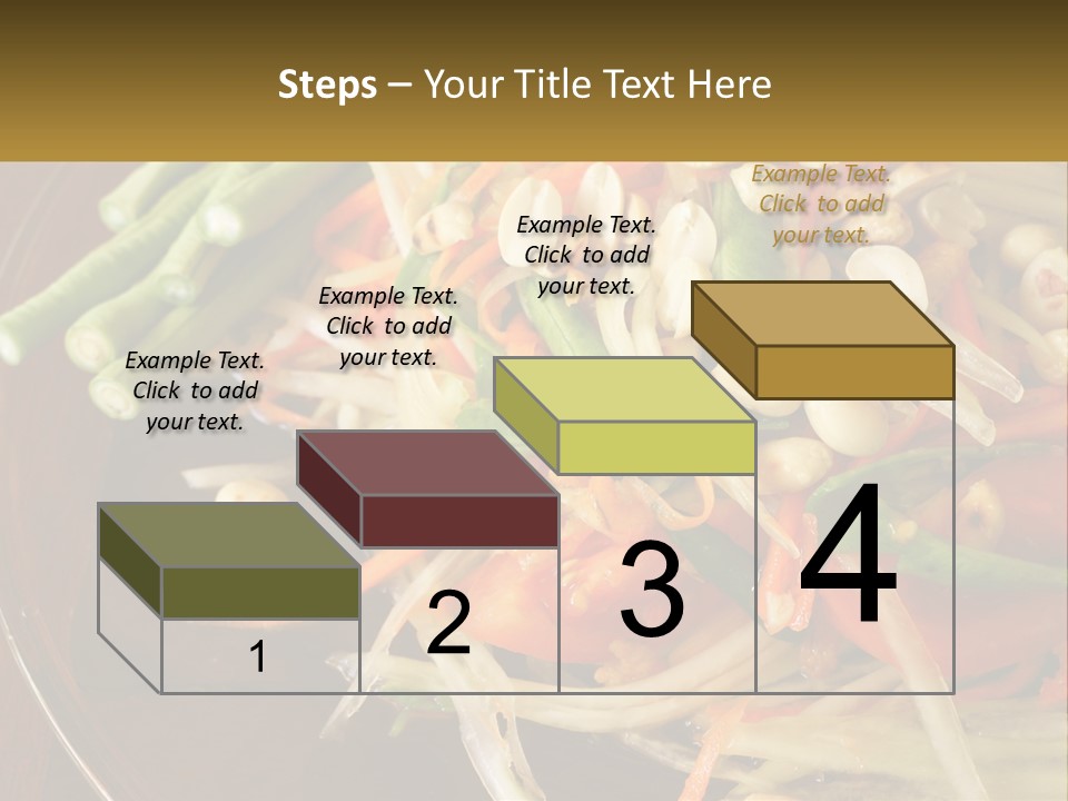 A Plate Of Food With Beans, Carrots And Asparagus PowerPoint Template