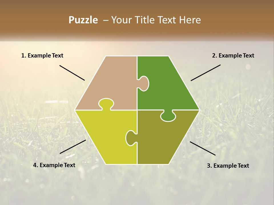 A Field Of Grass With The Sun In The Background PowerPoint Template