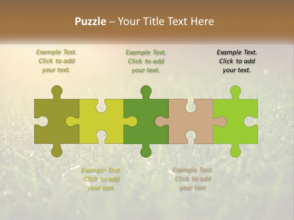 A Field Of Grass With The Sun In The Background PowerPoint Template