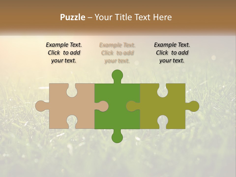 A Field Of Grass With The Sun In The Background PowerPoint Template