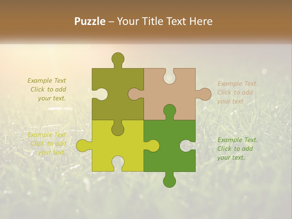 A Field Of Grass With The Sun In The Background PowerPoint Template