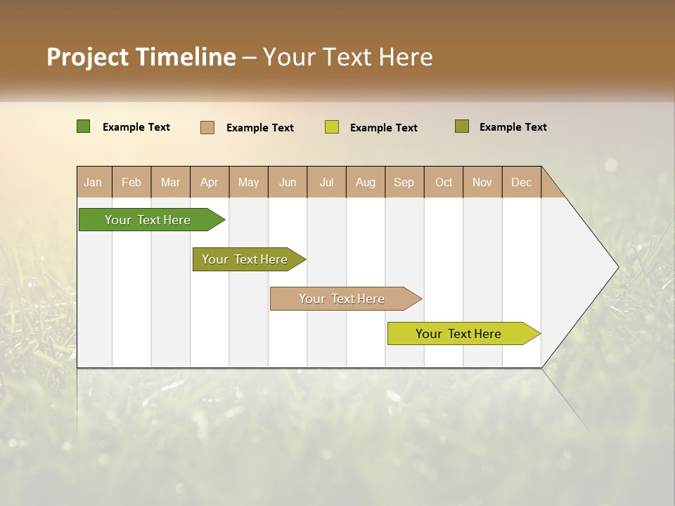 A Field Of Grass With The Sun In The Background PowerPoint Template