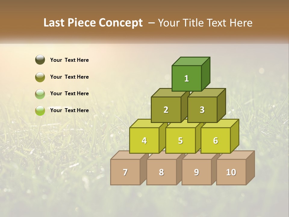 A Field Of Grass With The Sun In The Background PowerPoint Template